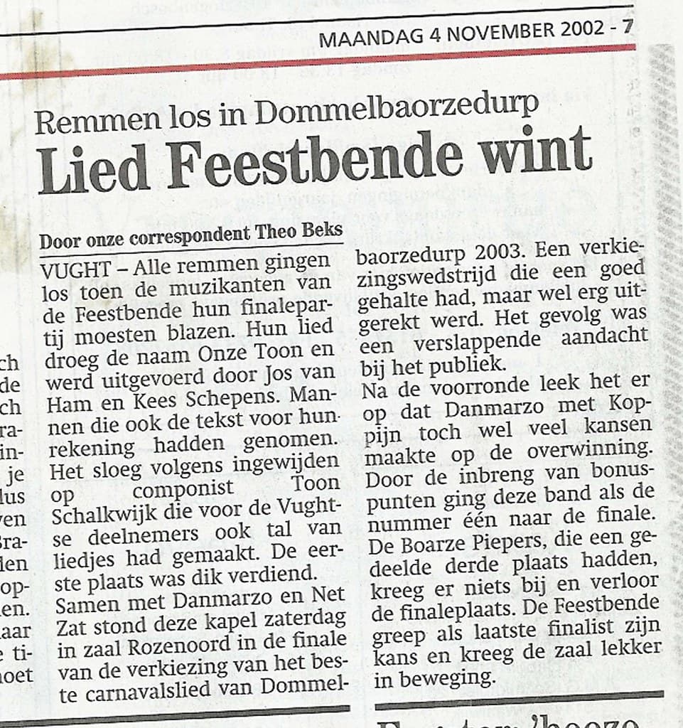 We staan in de krant